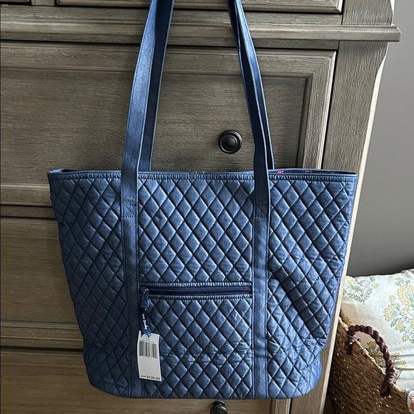 NWT Vera Bradley Moonlight Navy Tote Bag - Picture 3 of 5